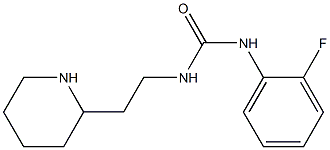 N-(2-fluorophenyl)-N'-(2-piperidin-2-ylethyl)urea Struktur