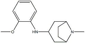 N-(2-methoxyphenyl)-8-methyl-8-azabicyclo[3.2.1]octan-3-amine Struktur