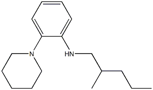 N-(2-methylpentyl)-2-(piperidin-1-yl)aniline Struktur