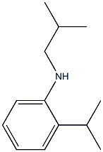 N-(2-methylpropyl)-2-(propan-2-yl)aniline Struktur