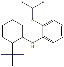 N-(2-tert-butylcyclohexyl)-2-[(difluoromethyl)sulfanyl]aniline Struktur