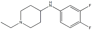 N-(3,4-difluorophenyl)-1-ethylpiperidin-4-amine Struktur