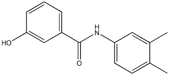 N-(3,4-dimethylphenyl)-3-hydroxybenzamide Struktur