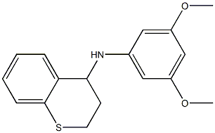 N-(3,5-dimethoxyphenyl)-3,4-dihydro-2H-1-benzothiopyran-4-amine Struktur