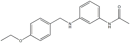 N-(3-{[(4-ethoxyphenyl)methyl]amino}phenyl)acetamide Struktur