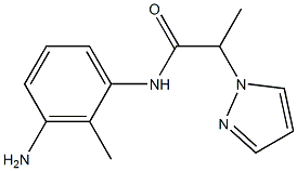 N-(3-amino-2-methylphenyl)-2-(1H-pyrazol-1-yl)propanamide Struktur