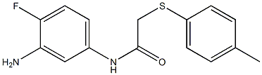 N-(3-amino-4-fluorophenyl)-2-[(4-methylphenyl)sulfanyl]acetamide Struktur