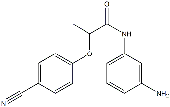 N-(3-aminophenyl)-2-(4-cyanophenoxy)propanamide Struktur