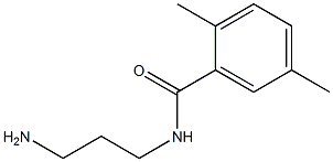 N-(3-aminopropyl)-2,5-dimethylbenzamide Struktur