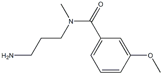 N-(3-aminopropyl)-3-methoxy-N-methylbenzamide Struktur