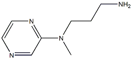 N-(3-aminopropyl)-N-methylpyrazin-2-amine Struktur