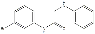 N-(3-bromophenyl)-2-(phenylamino)acetamide Struktur