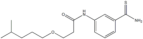 N-(3-carbamothioylphenyl)-3-[(4-methylpentyl)oxy]propanamide Struktur