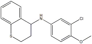 N-(3-chloro-4-methoxyphenyl)-3,4-dihydro-2H-1-benzothiopyran-4-amine Struktur