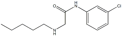 N-(3-chlorophenyl)-2-(pentylamino)acetamide Struktur