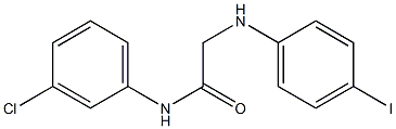 N-(3-chlorophenyl)-2-[(4-iodophenyl)amino]acetamide Struktur