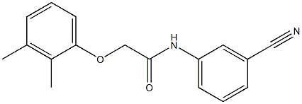 N-(3-cyanophenyl)-2-(2,3-dimethylphenoxy)acetamide Struktur