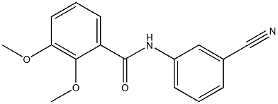 N-(3-cyanophenyl)-2,3-dimethoxybenzamide Struktur