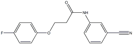 N-(3-cyanophenyl)-3-(4-fluorophenoxy)propanamide Struktur