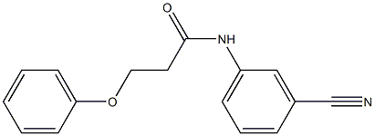 N-(3-cyanophenyl)-3-phenoxypropanamide Struktur