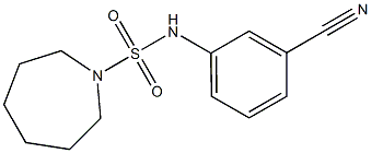 N-(3-cyanophenyl)azepane-1-sulfonamide Struktur