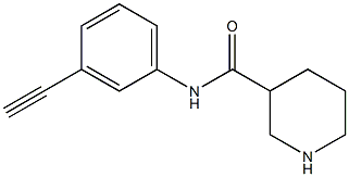 N-(3-ethynylphenyl)piperidine-3-carboxamide Struktur