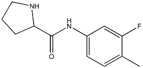 N-(3-fluoro-4-methylphenyl)pyrrolidine-2-carboxamide Struktur