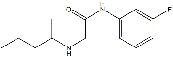 N-(3-fluorophenyl)-2-(pentan-2-ylamino)acetamide Struktur