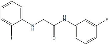 N-(3-fluorophenyl)-2-[(2-iodophenyl)amino]acetamide Struktur