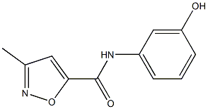 N-(3-hydroxyphenyl)-3-methyl-1,2-oxazole-5-carboxamide Struktur