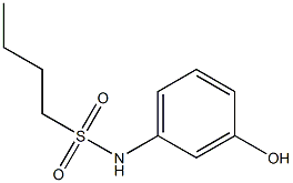 N-(3-hydroxyphenyl)butane-1-sulfonamide Struktur