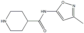 N-(3-methyl-1,2-oxazol-5-yl)piperidine-4-carboxamide Struktur