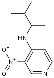 N-(3-methylbutan-2-yl)-3-nitropyridin-4-amine Struktur