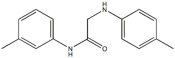 N-(3-methylphenyl)-2-[(4-methylphenyl)amino]acetamide Struktur