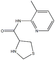 N-(3-methylpyridin-2-yl)-1,3-thiazolidine-4-carboxamide Struktur