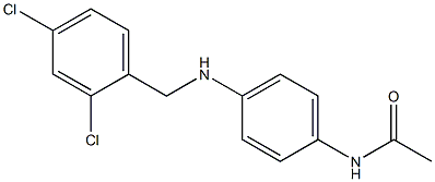 N-(4-{[(2,4-dichlorophenyl)methyl]amino}phenyl)acetamide Struktur