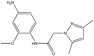 N-(4-amino-2-methoxyphenyl)-2-(3,5-dimethyl-1H-pyrazol-1-yl)acetamide Struktur