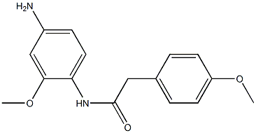 N-(4-amino-2-methoxyphenyl)-2-(4-methoxyphenyl)acetamide Struktur