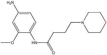 N-(4-amino-2-methoxyphenyl)-4-piperidin-1-ylbutanamide Struktur