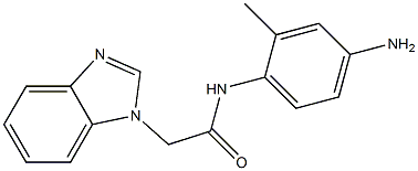 N-(4-amino-2-methylphenyl)-2-(1H-benzimidazol-1-yl)acetamide Struktur