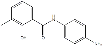 N-(4-amino-2-methylphenyl)-2-hydroxy-3-methylbenzamide Struktur