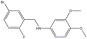 N-[(5-bromo-2-fluorophenyl)methyl]-3,4-dimethoxyaniline Struktur