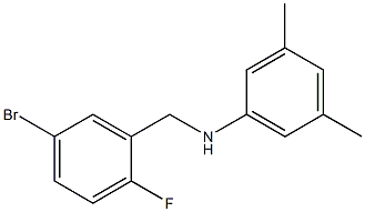 N-[(5-bromo-2-fluorophenyl)methyl]-3,5-dimethylaniline Struktur