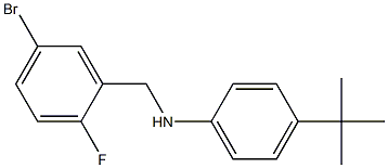 N-[(5-bromo-2-fluorophenyl)methyl]-4-tert-butylaniline Struktur