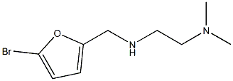 N'-[(5-bromo-2-furyl)methyl]-N,N-dimethylethane-1,2-diamine Struktur