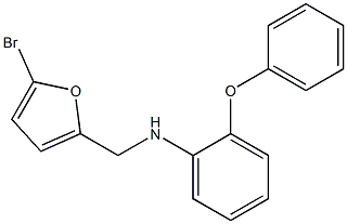 N-[(5-bromofuran-2-yl)methyl]-2-phenoxyaniline Struktur