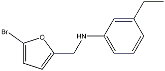 N-[(5-bromofuran-2-yl)methyl]-3-ethylaniline Struktur