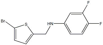 N-[(5-bromothiophen-2-yl)methyl]-3,4-difluoroaniline Struktur