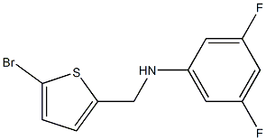 N-[(5-bromothiophen-2-yl)methyl]-3,5-difluoroaniline Struktur