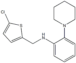 N-[(5-chlorothiophen-2-yl)methyl]-2-(piperidin-1-yl)aniline Struktur